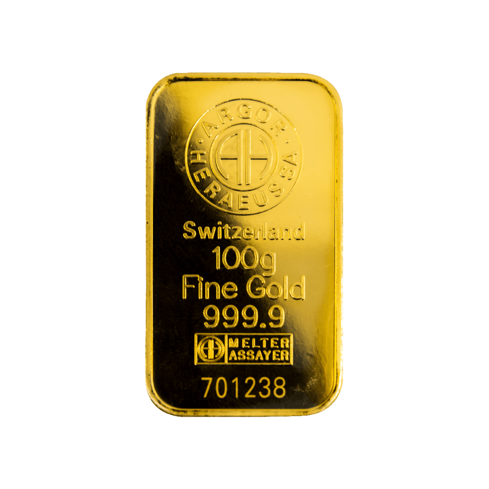 Argor Heraeus Goldbarren 100g