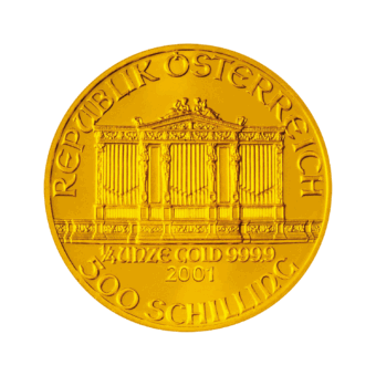 Goldmünze Wiener Philharmoniker 1/4 Unze