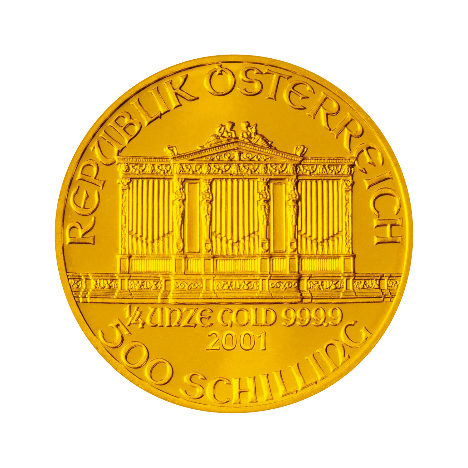 Goldmünze Wiener Philharmoniker 1/4 Unze