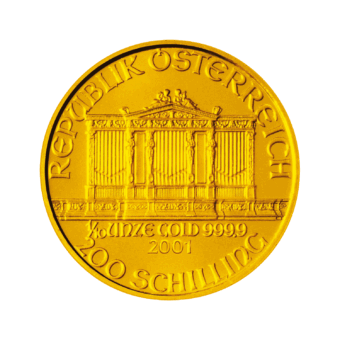 Goldmünze Wiener Philharmoniker 1/10 Unze