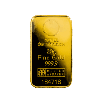 Münze Österreich Goldbarren 20g