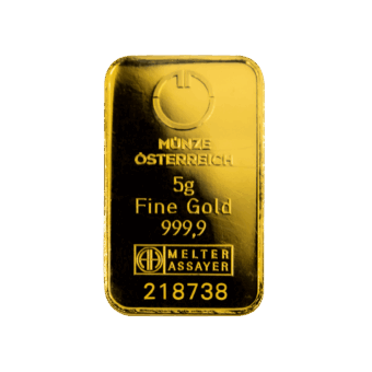 Münze Österreich Goldbarren Kinebar 5g
