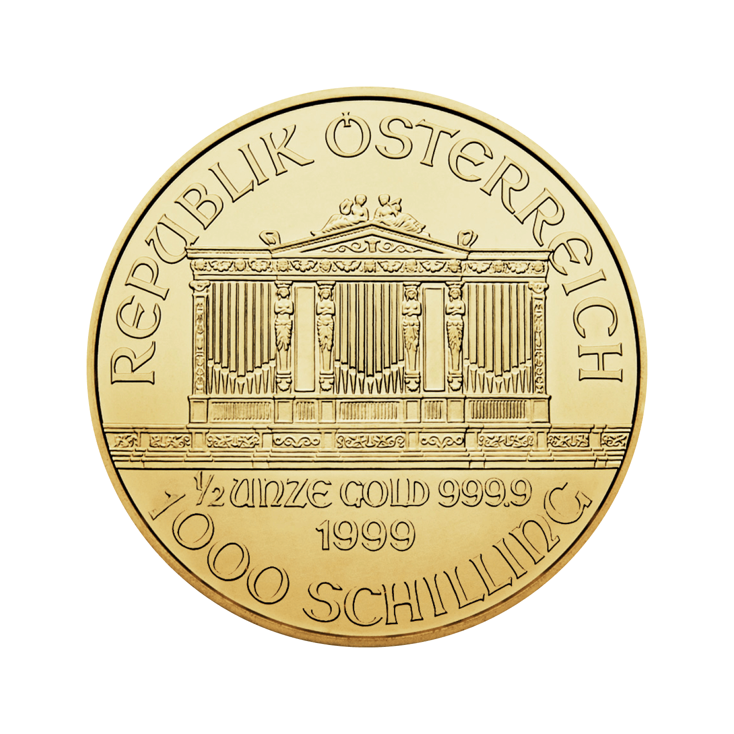 Wiener Philharmoniker 1/2 Unze 1000 Schilling