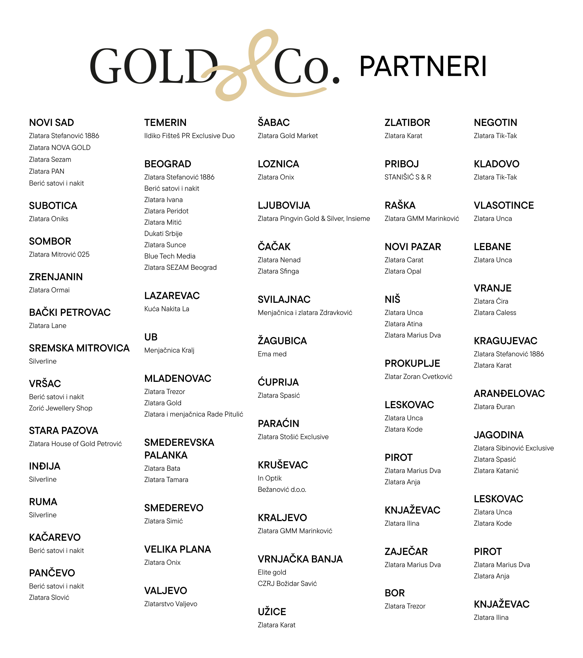 Gold&Co. Partneri Srbija